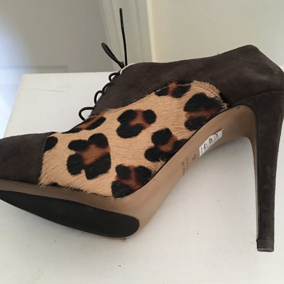 SPAZIO MODA Leopard Print Oxford Pump EU40/US8.5 or 8 - Picture 4 of 4